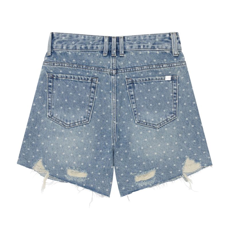 4 PART DESTROYED DOT DENIM PANTS code 21102