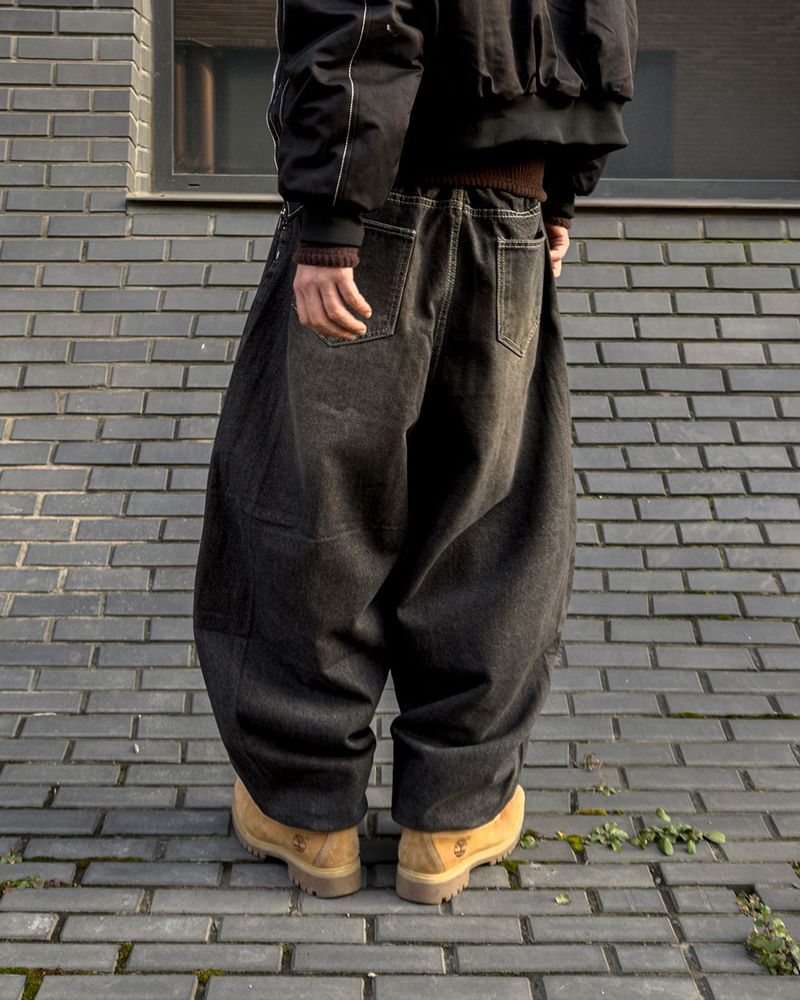 Kino Double Cat Washing Balloon Denim