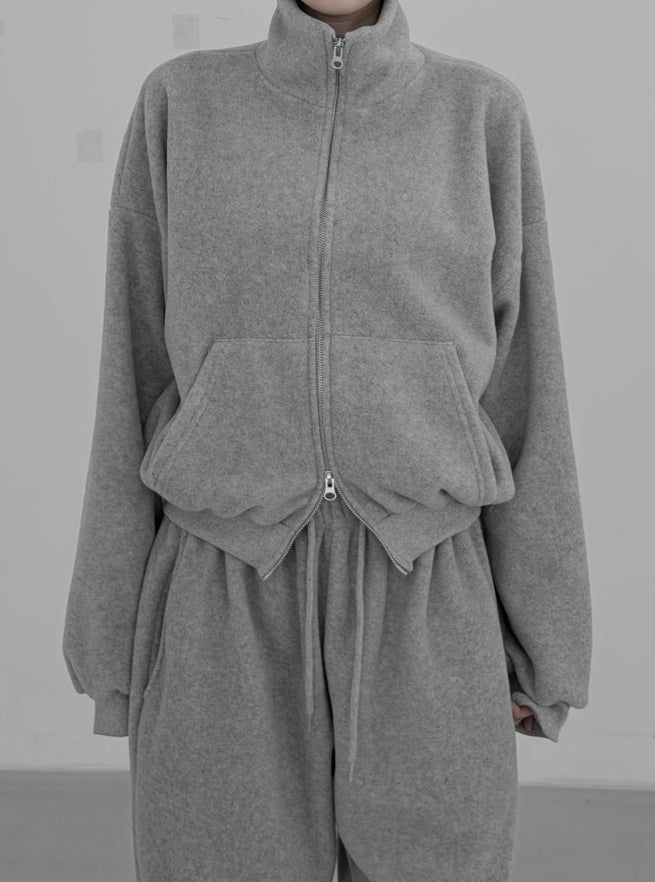 Much Basic Fleece Zip-Up
