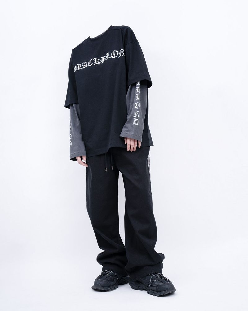 BBD No Sympathy Wide Cotton Pants (Black)