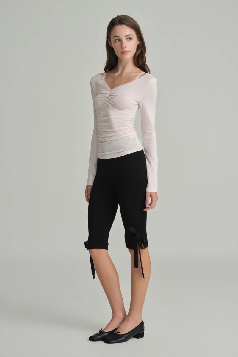 Ballerina lace long sleeve, Pink