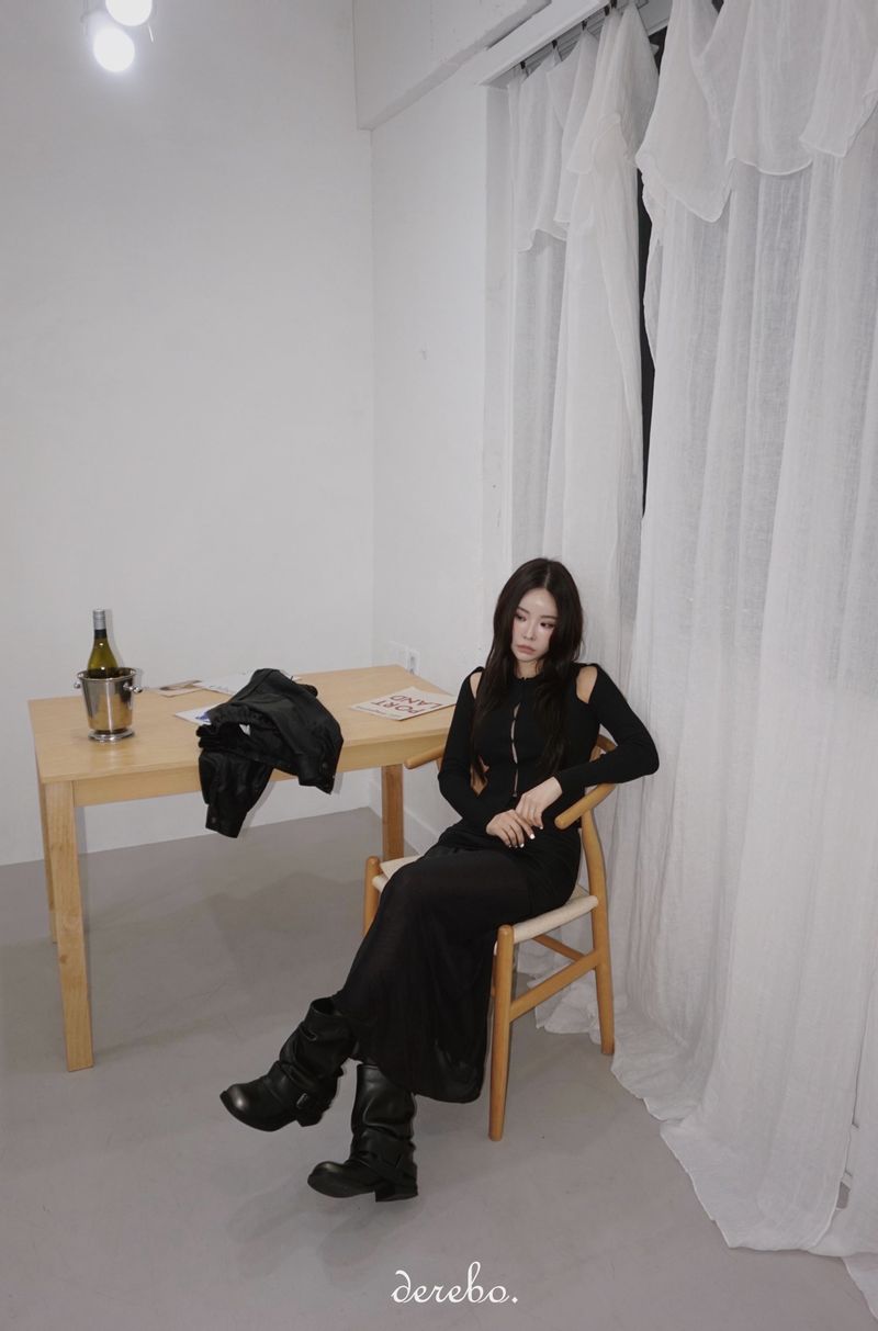 cocktail chiffon see-through long skirt