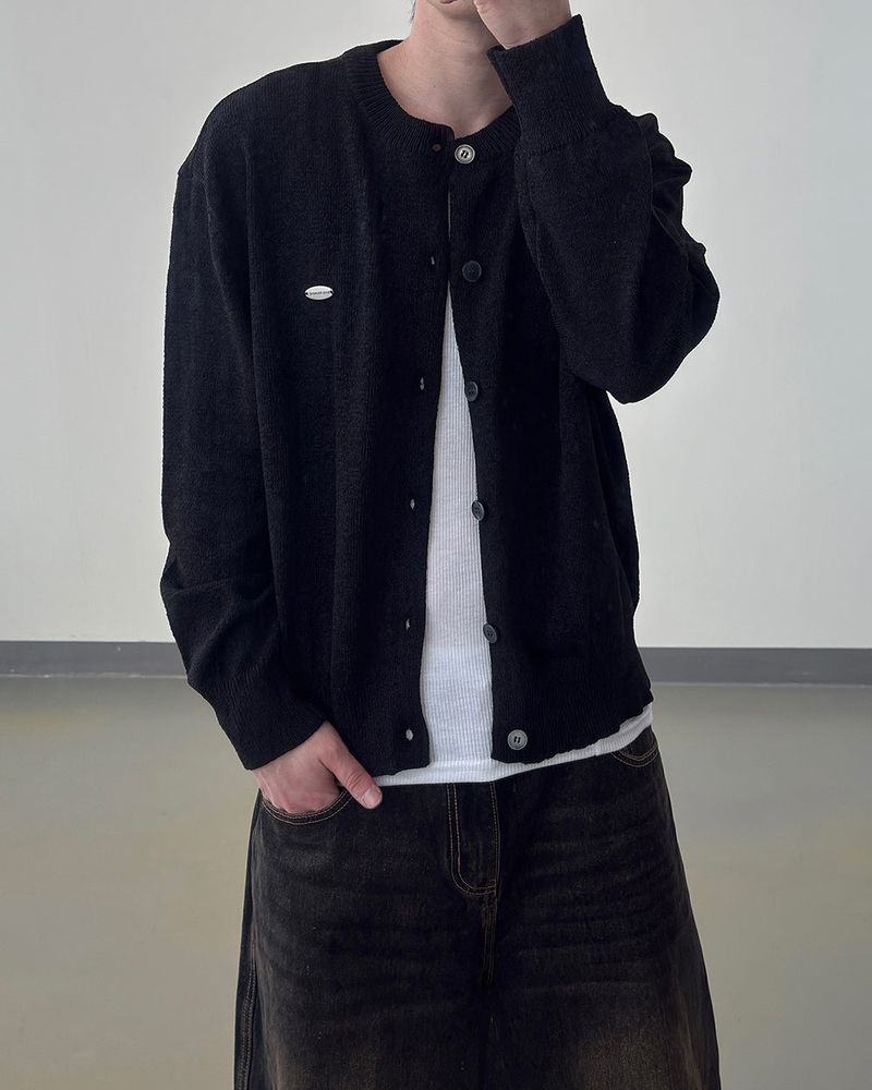 Brion Patch Knit Cardigan