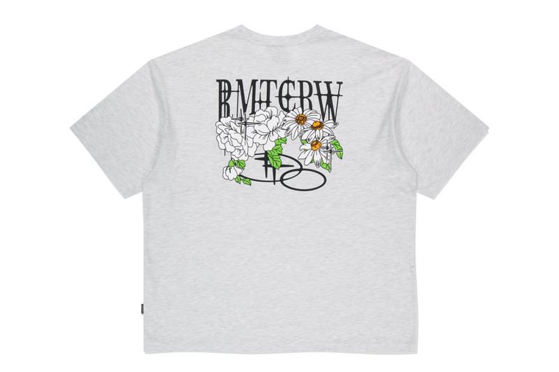 VOLUME LOGO FLOWER TEE SHIRT