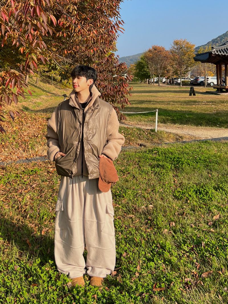 Duck Down Oversized Padded Vest (3 Colors)