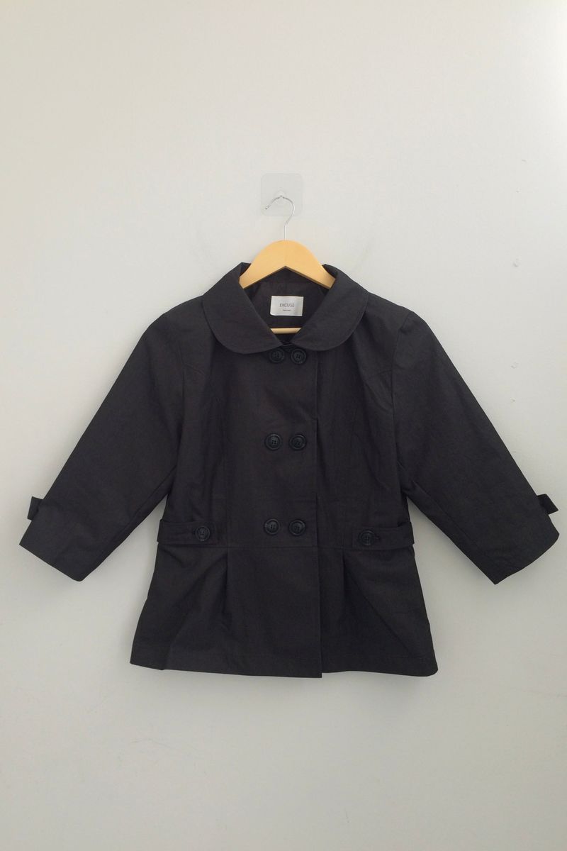 Semi-A-Line Double Button Jacket