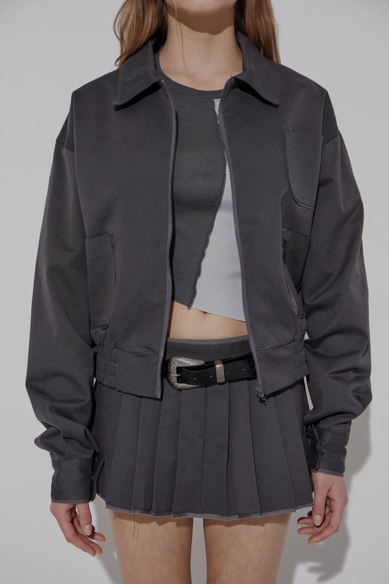 CHINO PLEATS SKIRT