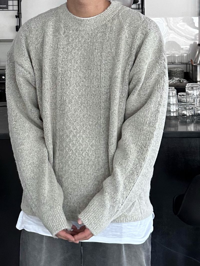 lose loosefit pattern knit