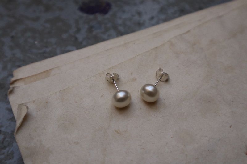 Nature pearl earring • silver925