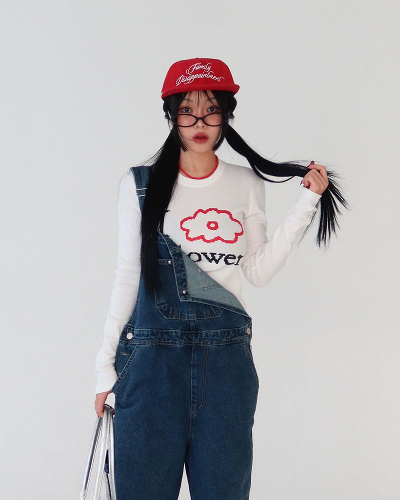 Red rope snapback ball cap