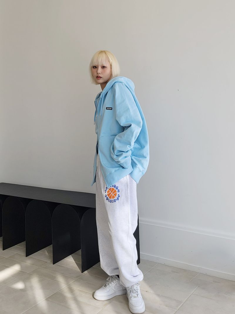 VENTIQUE Raglan hood zip-up 4color