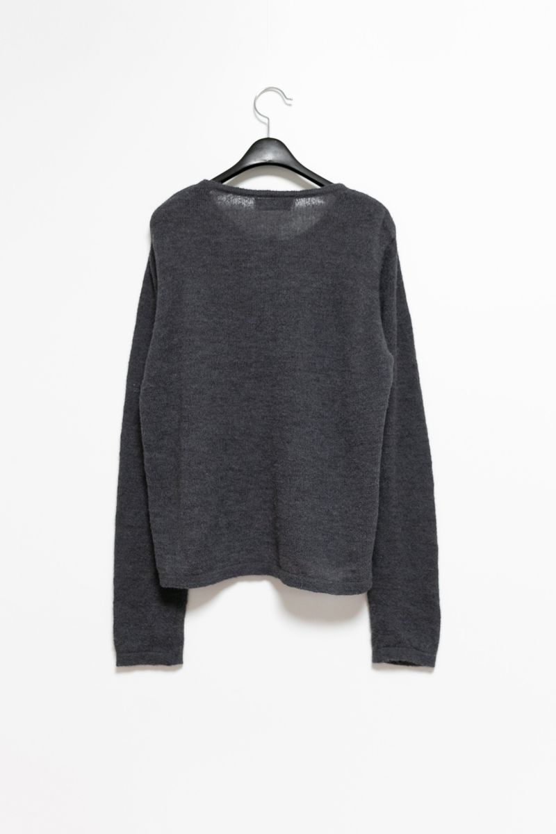 henley neck natural knit(3colors)