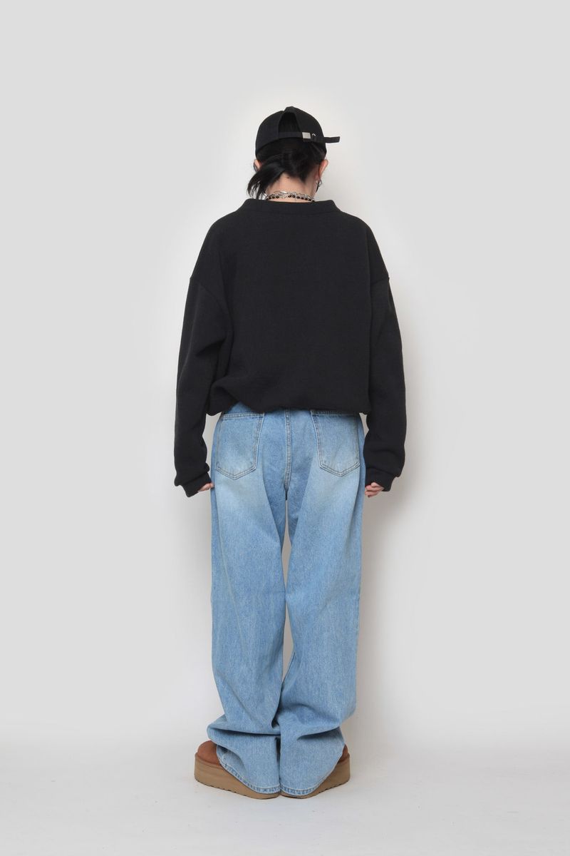 vintage wide denim pants