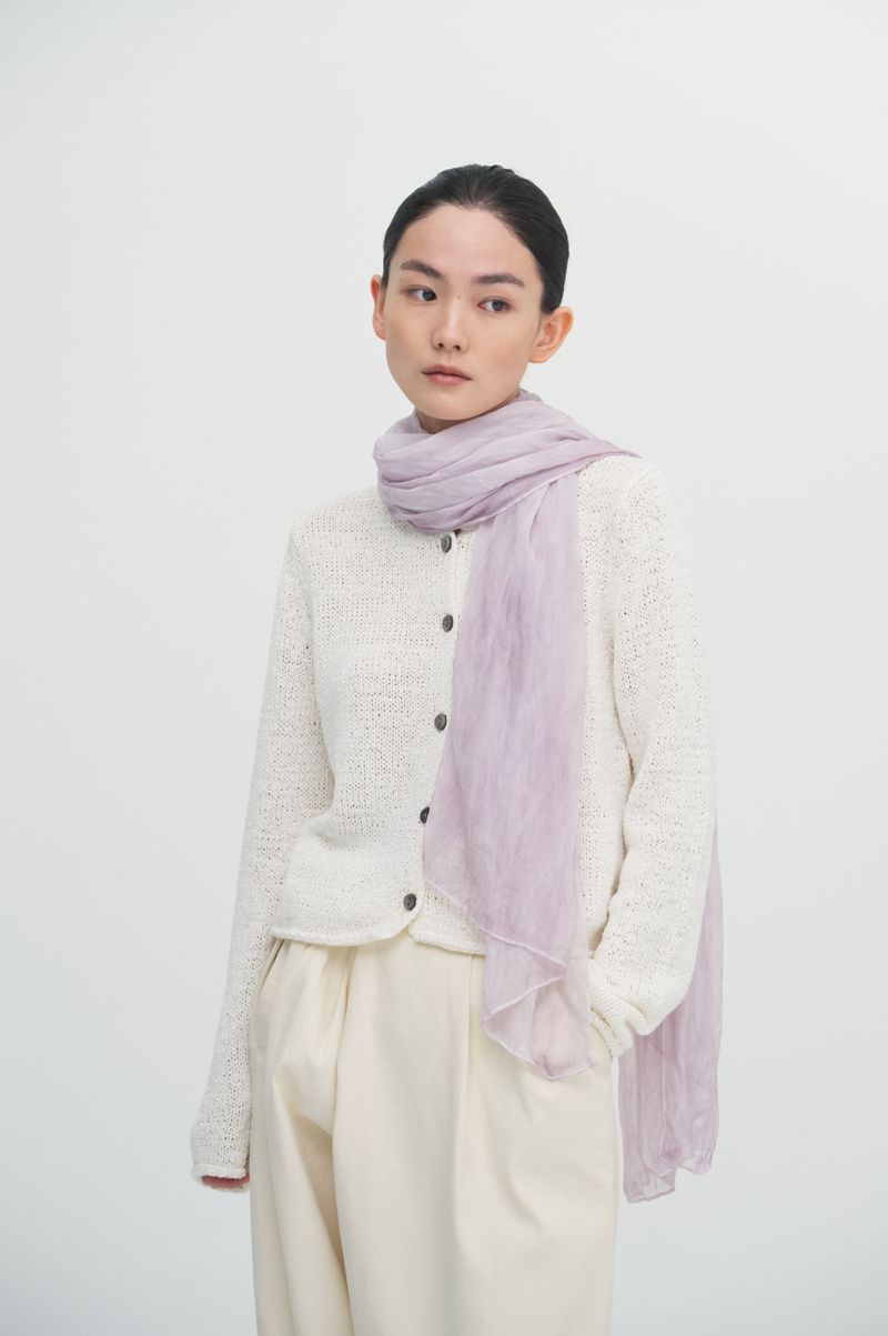 Pleats loom light scarf_5colors