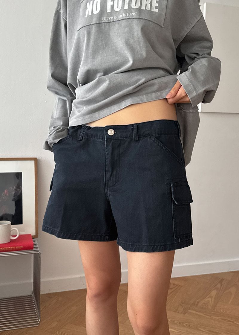 FRENCH CARGO HALF PANTS