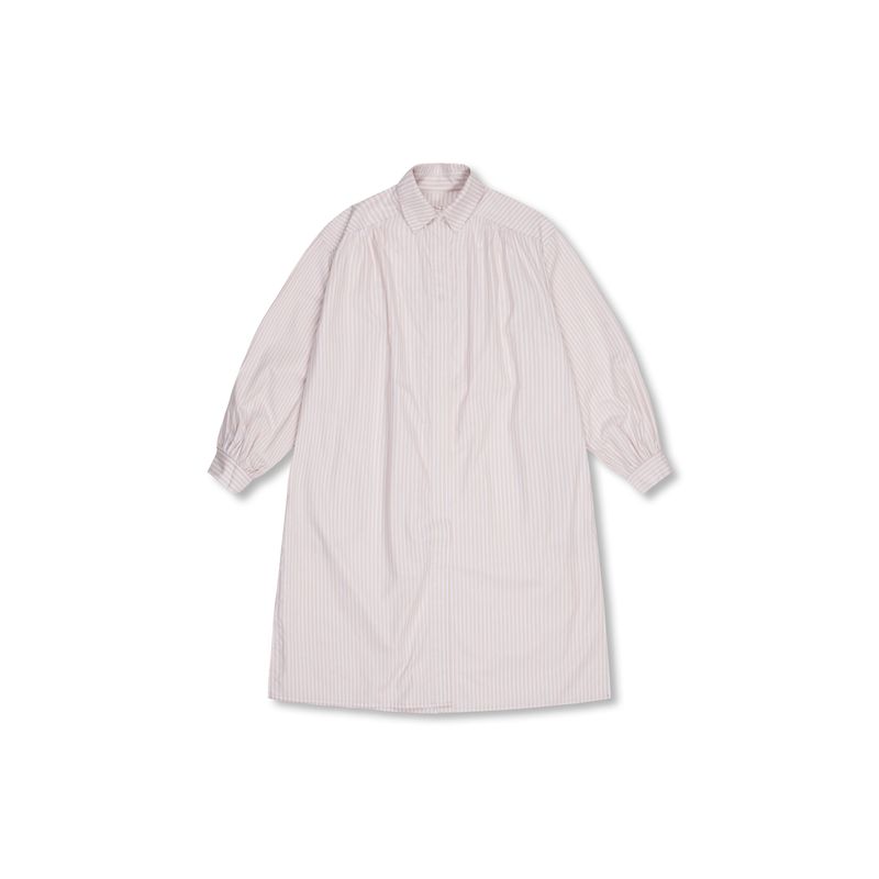 amenudo（アメヌード）の「ストライプシャツドレス (Beige)（ワンピース/ドレス）」