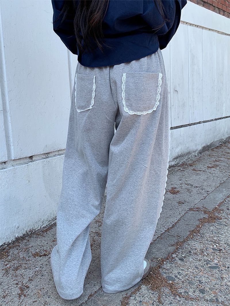 LACE LINE SWEAT PANTS (3C)