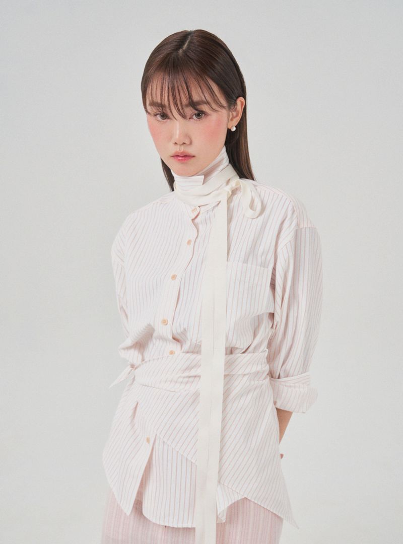 Stripe shirt (ivory)
