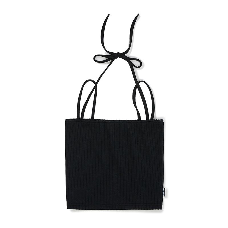 ホールターリボントップ/Halter Ribbon Top [BLACK]
