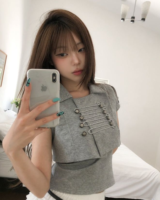 Nak Napoleon Crop Jacket Set