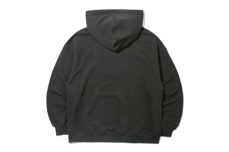 RECENT LOGO FLOWER HOODIE_CHARCOAL