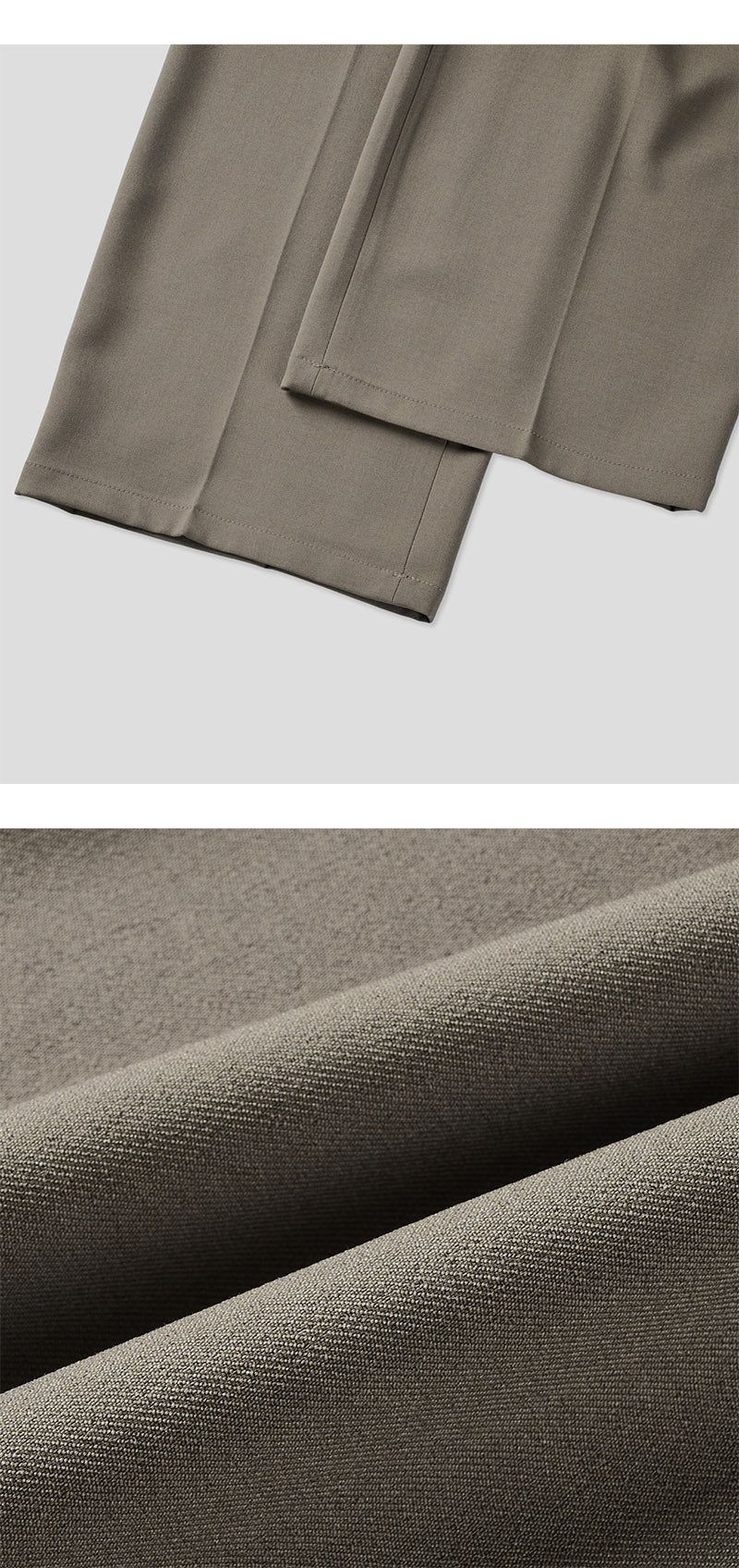 [Unisex] Clear semi wide slacks(2color)