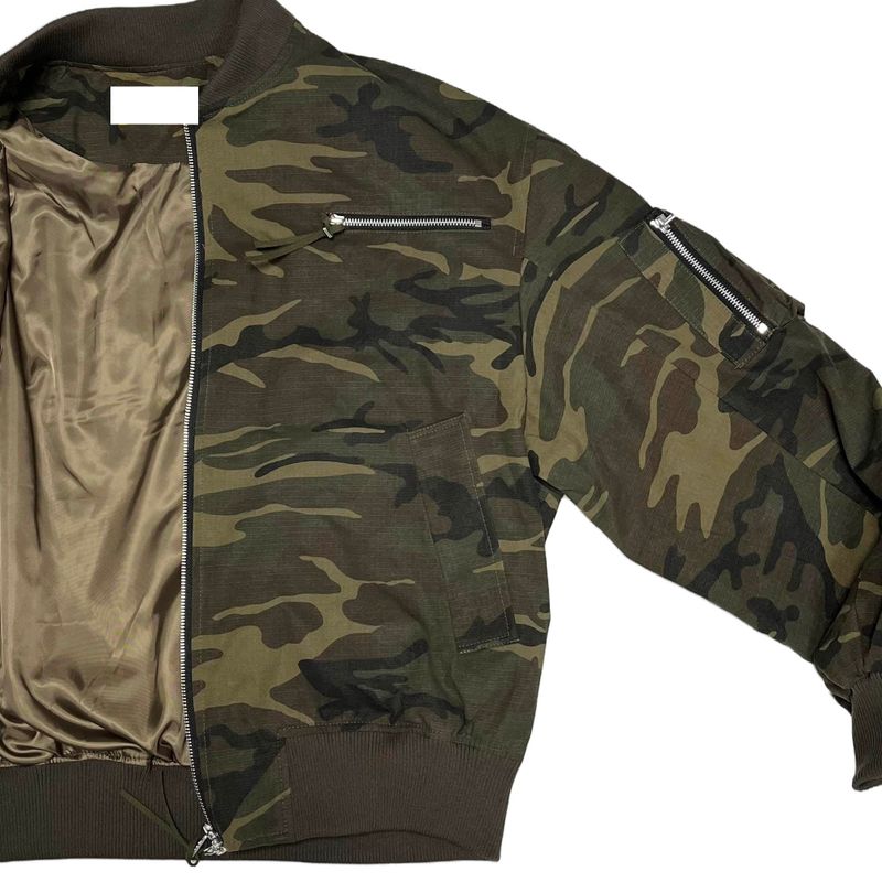 Camo ma-1 shirring jumper