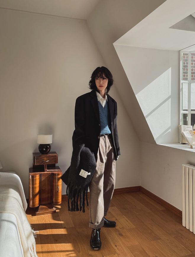 Koby two-tuck chino pants