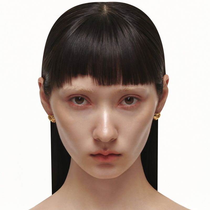 Half Heart Earrings
