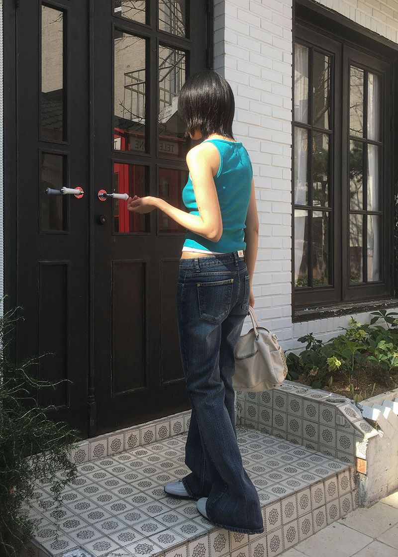 LOW BLUE BOOTS CUT DENIM (S-L)