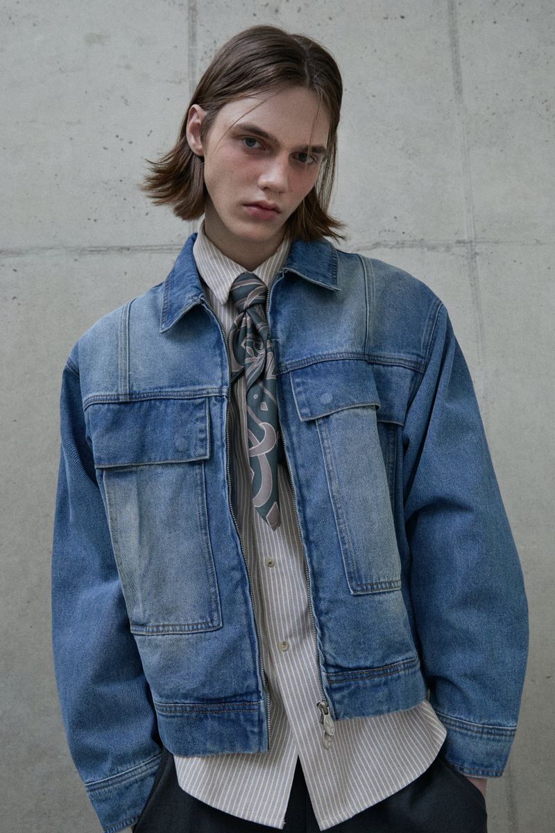 Oversized Max pocket Trucker jacket