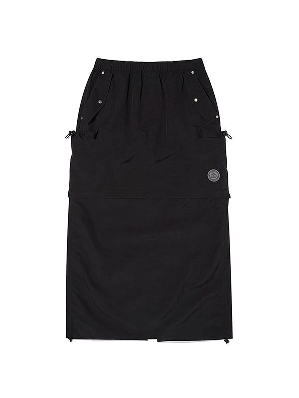 KIRSH（キルシー）の「DOODLE CHERRY 2WAY WOVEN SKIRT [BLACK]（Skirts）」
