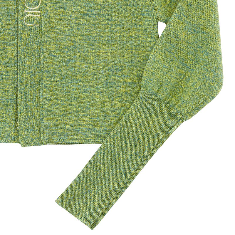 ALPACA MINI CROP CARDIGAN - MINT GREEN
