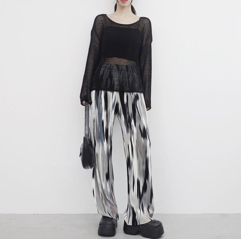 NONCODE（ノンコード）の「yellow-colored patterned pants（Pants）」