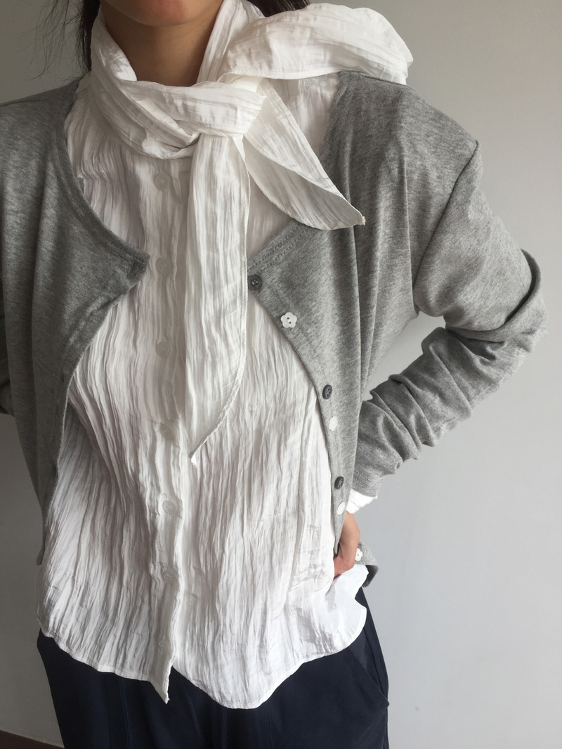 Mer tie blouse (2color)