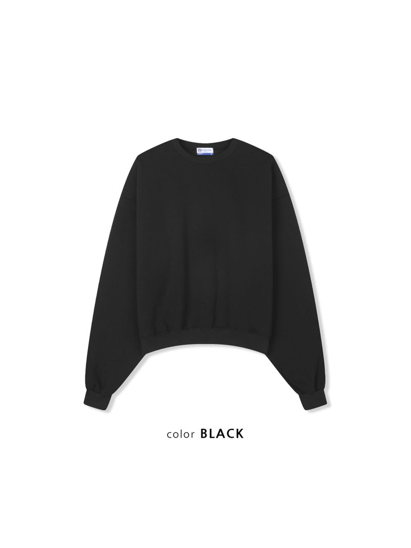セミクロップド無地スウェット（5色展開）