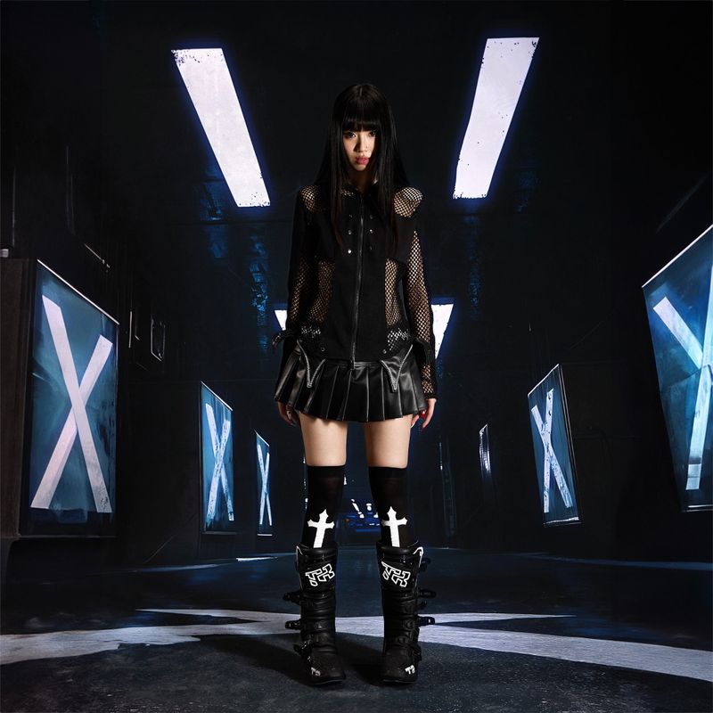 SEXXDEVIL Cross Mesh Jacket