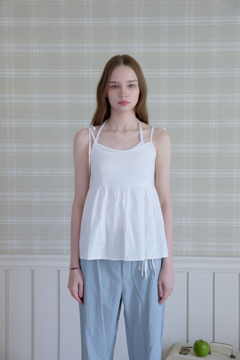 ROSETTE RUSTLE WIDE PANTS