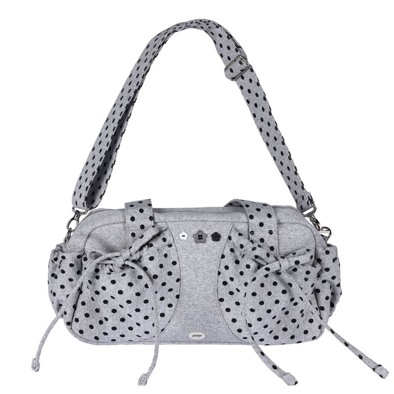 Dot button bag_grey