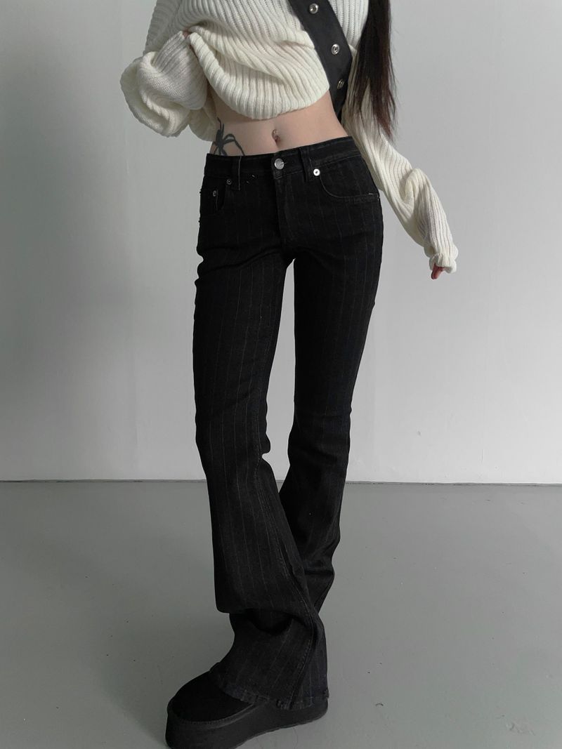 solitude striped bootcut