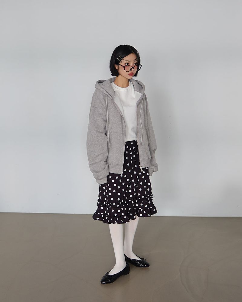 Napping Two-Way Daily Hooded Zip-Up