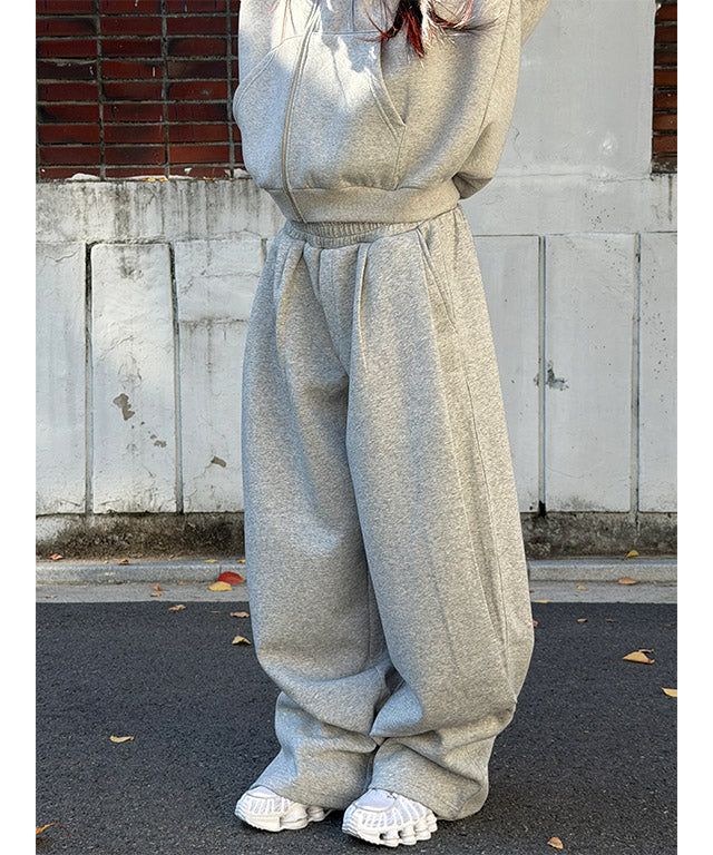 [Hard cotton] Half tuck sweat pants(2color)