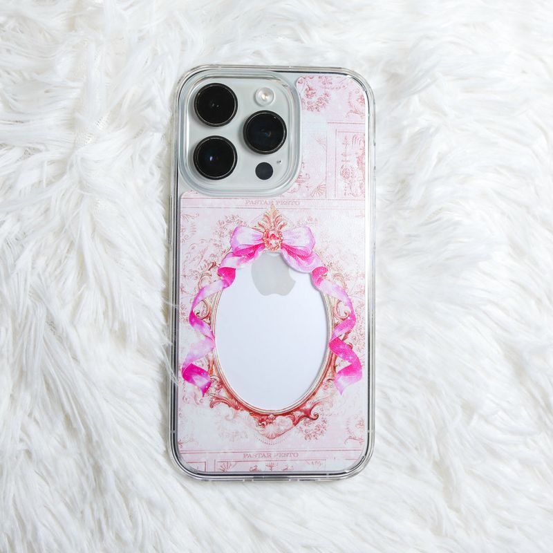 【MADE】Ribbon frame Jelly hard Phone case