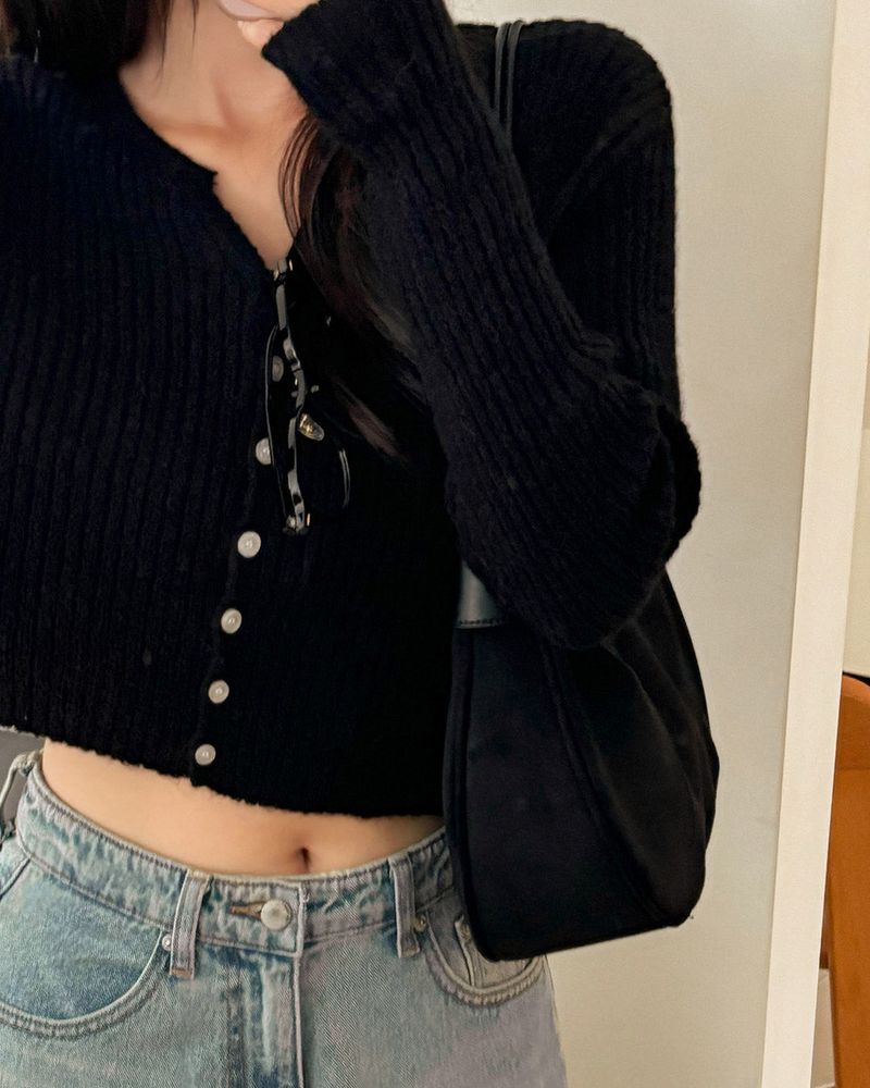 Zeno Suede Shoulder Bag