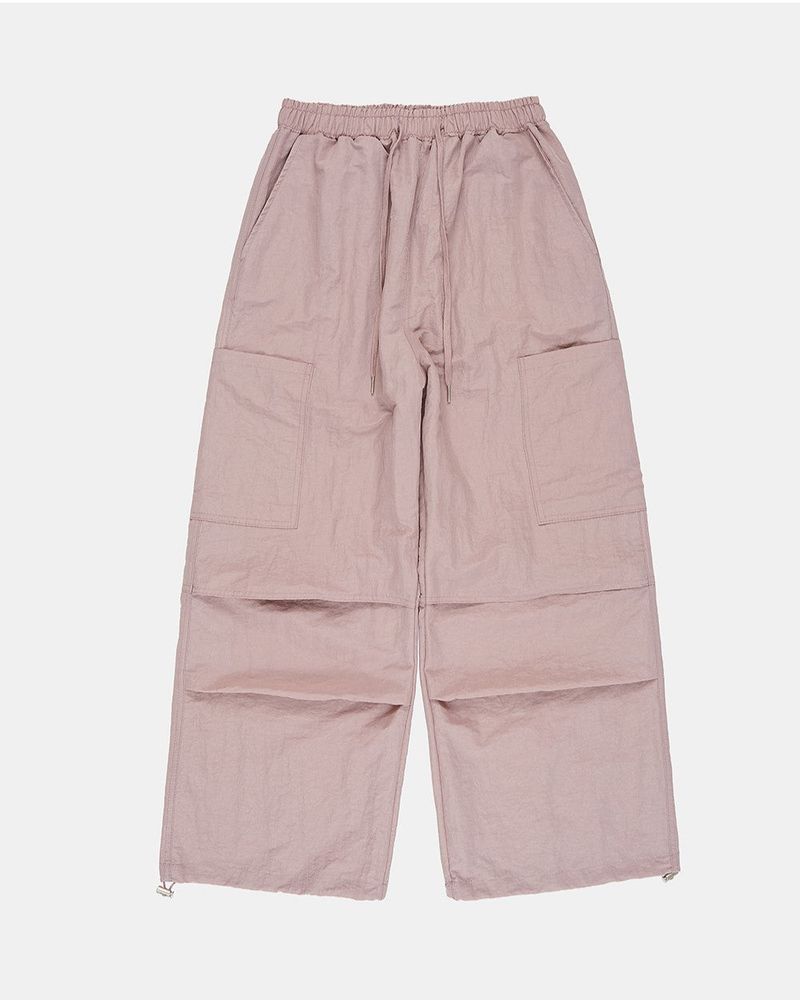 Middle flap open cargo banding pants