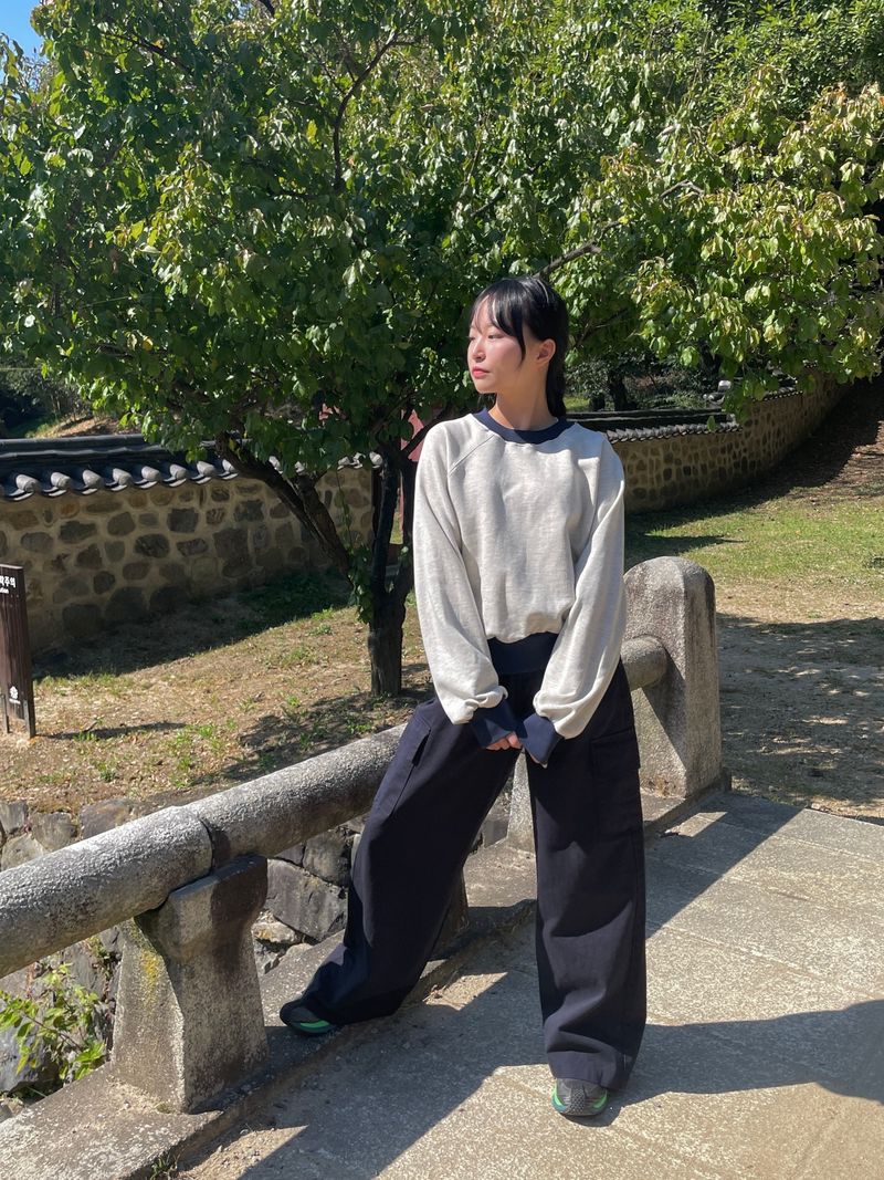 Workwear wide cargo pants