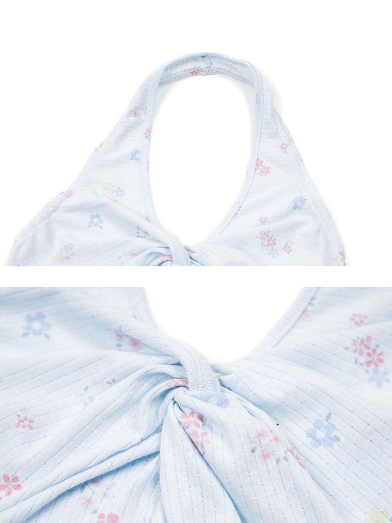Flora Twist Halter Top