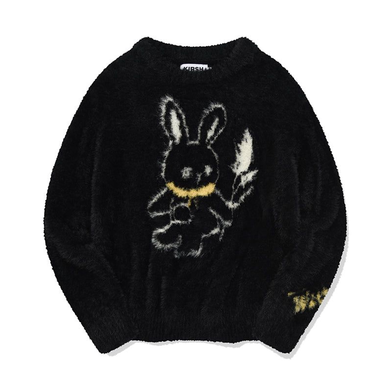 KIRSH（キルシー）の「WITTY BUNNY NOMAD JACQUARD KNIT [BLACK]（Tops）」