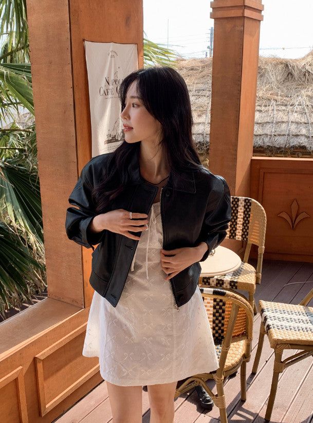 IF Spring Leather Jacket (3color)
