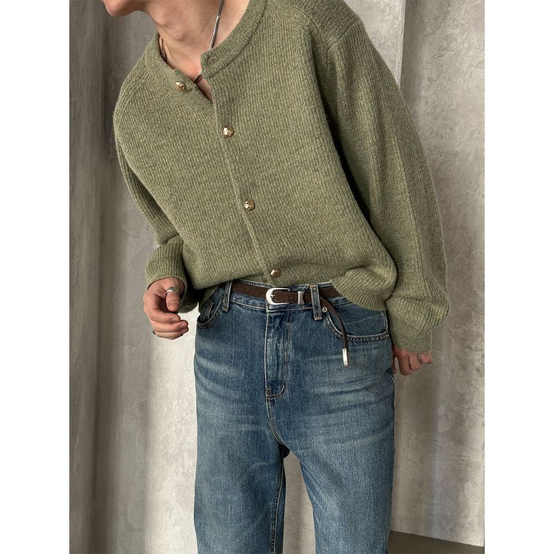 LAURANT（ロラン）の「 [F/W] ブレンラウンドネックカーディガン(3color)（トップス）」